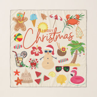 Tropical Christmas Scarf