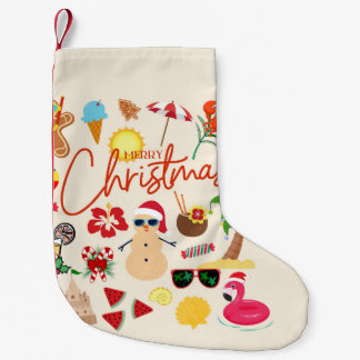 Tropical Christmas Small Christmas Stocking