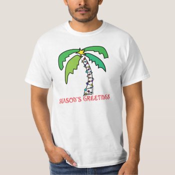 Tropical Christmas T-shirt by christmasgiftshop at Zazzle