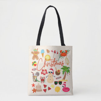 Tropical Christmas Tote Bag