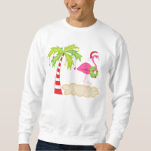 Tropical Christmas Tree Flamingo t-Shirt