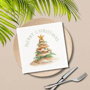 Tropical Christmas Tree  Napkins