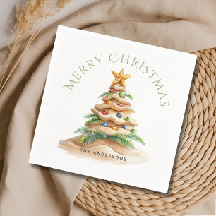 Tropical Christmas Tree Napkins