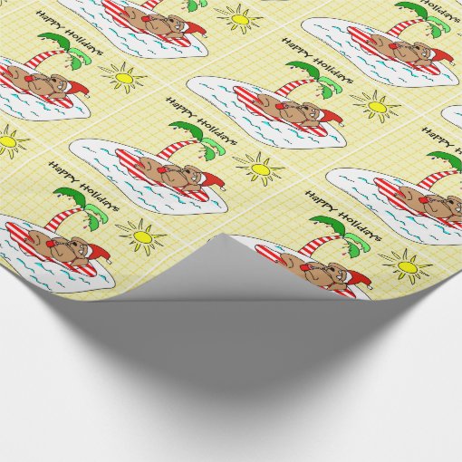 Tropical Christmas Wrapping Paper 