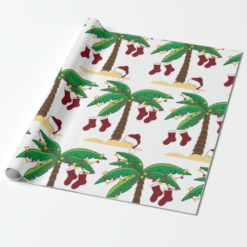 Tropical Christmas Wrapping Paper