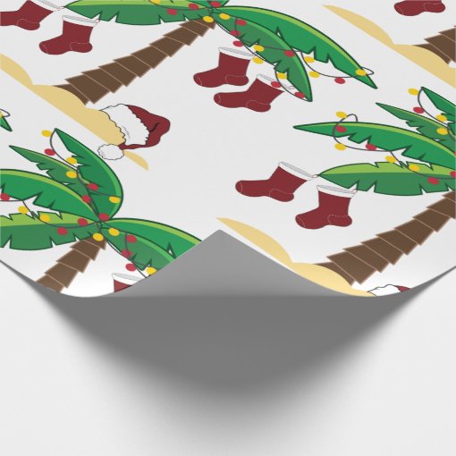 Tropical Christmas Wrapping Paper 