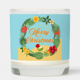 Tropical Christmas Wreath Scented Candle