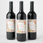 Tropical Citrus Bridal Shower Custom Wine Labels<br><div class="desc">Decorate your bridal shower wine bottles with matching tropical citrus labels. This tropical citrus design features modern elegant fonts (easily change the colors!) and a bouquet of blush florals and tropical citrus fruit including lemon,  lime,  orange,  grapefruit,  and papaya! . See the entire collection for more matching items!</div>