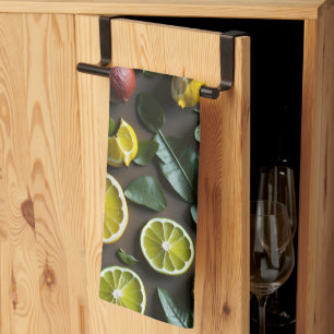 tropical citrus kitchen towel