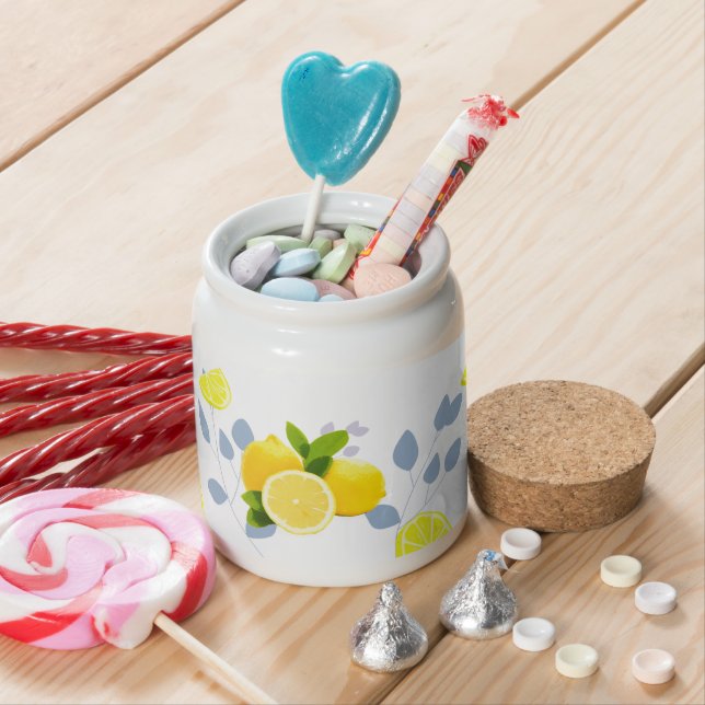 Tropical Citrus summer fresh Orange lemon Slice  Candy Jar (In Situ)