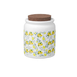 Tropical Citrus summer fresh Orange lemon Slice  Candy Jar