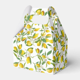 Tropical Citrus summer fresh Orange lemon Slice  Favor Boxes
