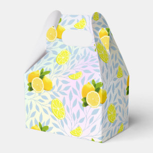 Tropical Citrus summer fresh Orange lemon Slice  Favor Boxes