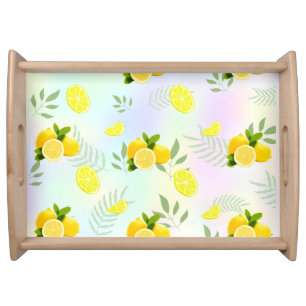 Tropical Citrus summer fresh Orange lemon Slice  Serving Tray