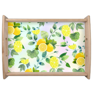 Tropical Citrus summer fresh Orange lemon Slice  Serving Tray