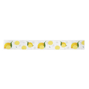 TROPICAL Citrus SUMMER FRUIT Orange lemon Slice Satin Ribbon