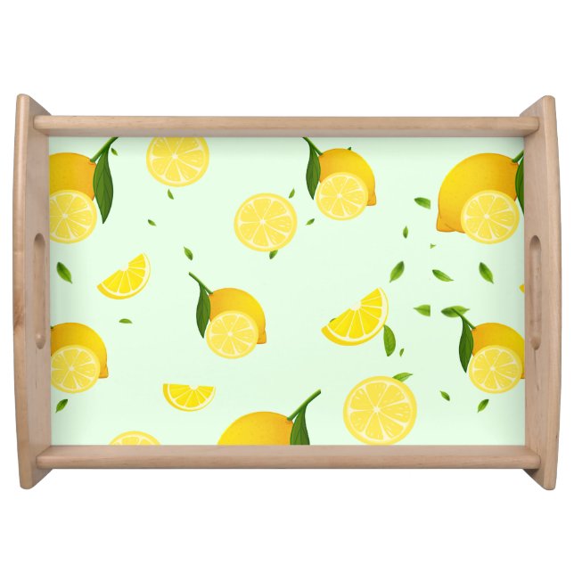 TROPICAL Citrus SUMMER FRUIT Orange lemon Slice  Serving Tray (Front)