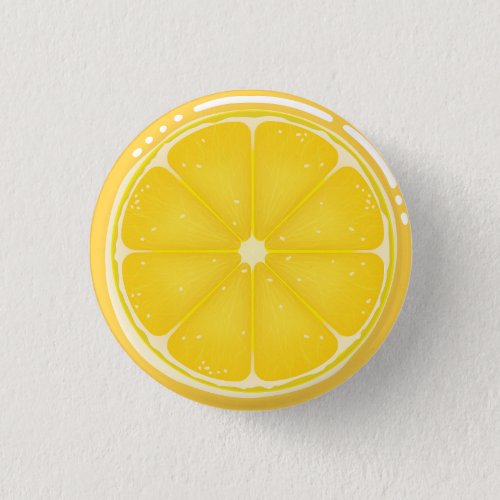 TROPICAL Citrus SUMMER FRUIT Orange lemons Slice   Button