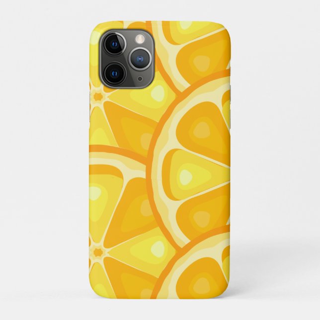 TROPICAL Citrus SUMMER FRUIT Orange lemons Slice Case-Mate iPhone Case (Back)