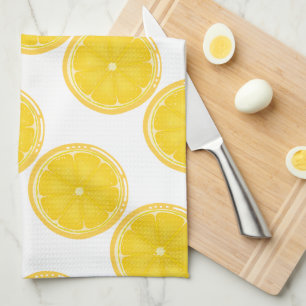 TROPICAL Citrus SUMMER FRUIT Orange lemons Slice Kitchen Towel