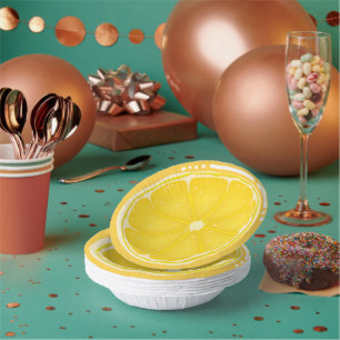 TROPICAL Citrus SUMMER FRUIT Orange lemons Slice   Paper Bowls