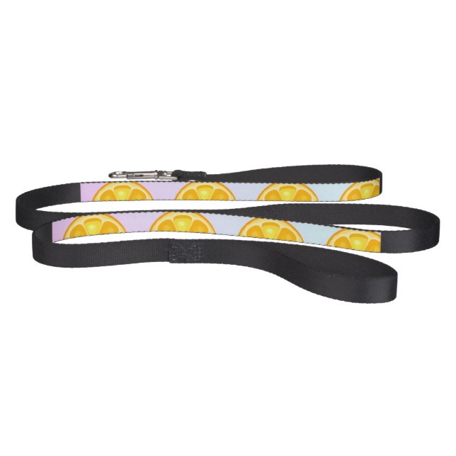 TROPICAL Citrus SUMMER FRUIT Orange lemons Slice Pet Leash (Full)