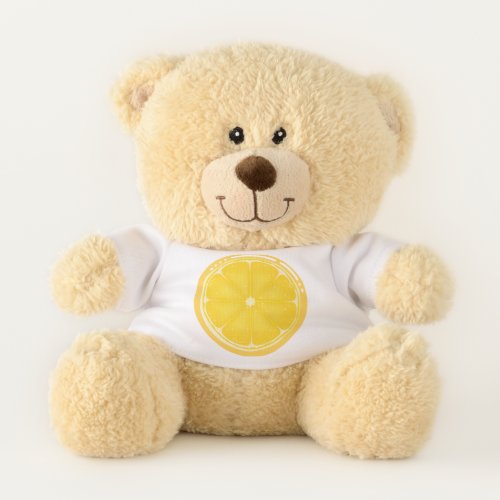 TROPICAL Citrus SUMMER FRUIT Orange lemons Slice   Teddy Bear