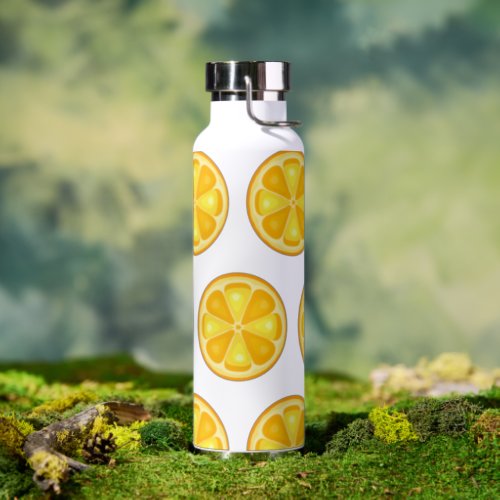 TROPICAL Citrus SUMMER FRUIT Orange lemons Slice Water Bottle