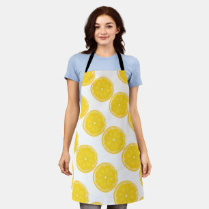 TROPICAL Citrus Summer Fruits Orange lemons Slice Apron
