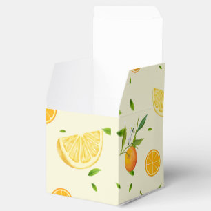 Tropical Citrus SUMMER Orange lemon Slice Favor Boxes