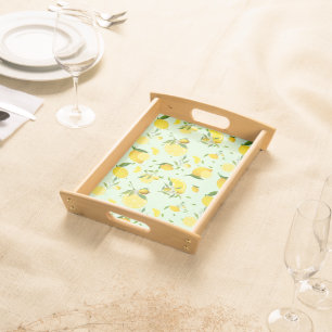 Tropical Citrus SUMMER Orange lemon Slice Serving Tray
