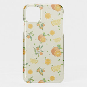 Tropical Citrus SUMMER Orange lemon Slice iPhone 11 Case