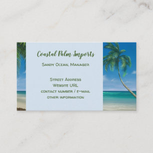 Tropical Coast Paradise Business Cards
