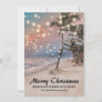Tropical Coastal Beach Christmas Holiday Card