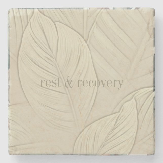 Tropical Coaster, Custom  Stone Coaster (Front)