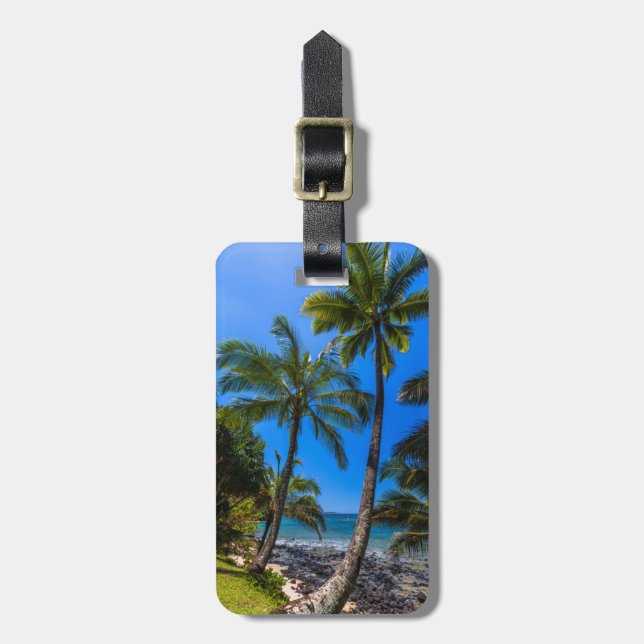 Tropical coastline 2 luggage tag (Front Vertical)
