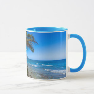 Tropical coastline mug