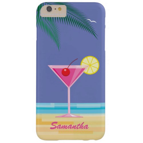 Tropical Cocktail  Beach iPhone 66s Plus purple Barely There iPhone 6 Plus Case