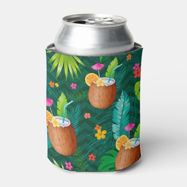 Tropical Coconut Can Cooler (Can Front)
