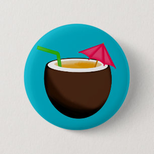 Tropical Coconut Drink Button