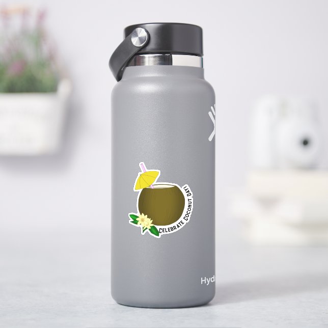 Tropical Coconut Drink Sticker (HydroFlask)