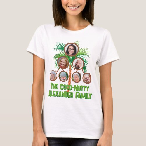 Tropical Coconut Palm Family Tree Reunion T_Shirt