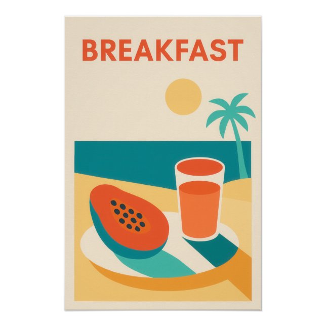 Tropical coffee poster (Front)