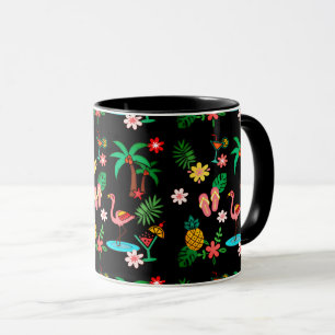Tropical Collage 🍍🌴🦩 Mug