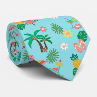 Tropical Collage Neck Tie
