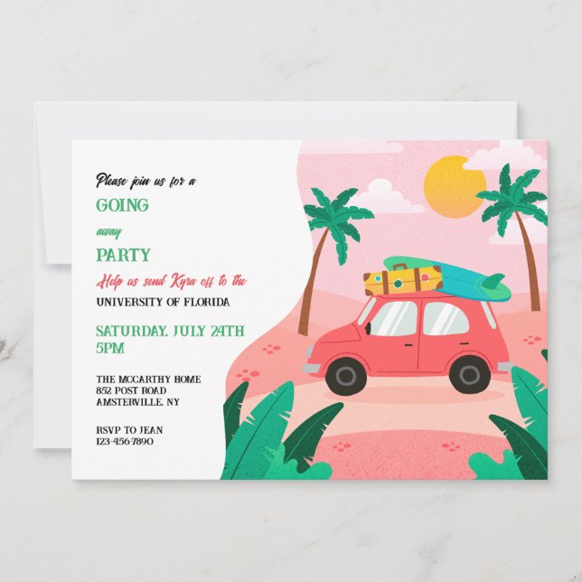 Tropical College Bound Invitation (Front)