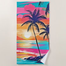 Tropical Color Glow Sunset Design