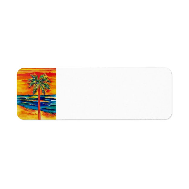 Tropical Color Return Label (Front)
