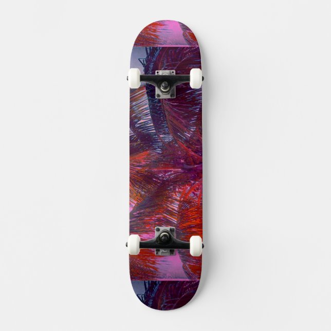 Tropical Color Wave Skateboard (Front)