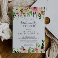 Tropical Colorful Autumn Bridesmaids Brunch Shower